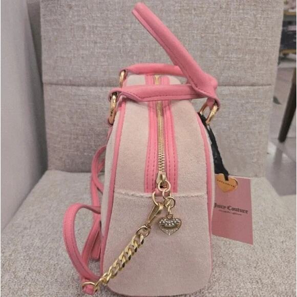 NEW Juicy Couture Pink Lovers Club Crossbody Handbag - Picture 4 of 5